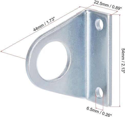 Uxcell الهواء اسطوانة قضيب Clevis تصاعد قوس 2 ثقوب الترباس 54x22.5x44 مللي متر MA/MAL أجزاء هوائية ل 20 مللي متر اسطوانة تتحمل ، 2 قطعة in Saudi Arabia