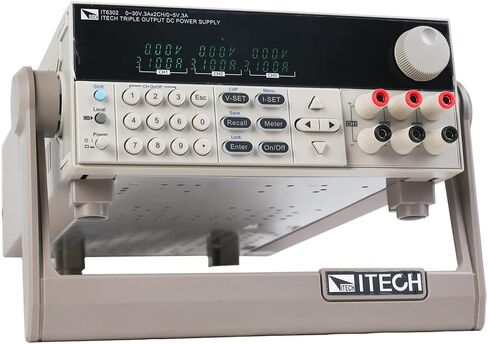 ITECH مصدر طاقة ثلاثي الإخراج 30V / 3A / 90W، 30V / 3A / 90W، 5V / 3A / 15W مزود طاقة DC قابل للبرمجة 3 مخرجات مستقلة ومعزولة IT6302 in Kuwait