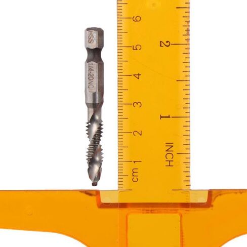 FEIYING 5PCS مجموعة لقم الحنفية المثقاب، صنابير مركبة من الفولاذ عالية السرعة، صنابير الحفر والتنصت، مجموعة أدوات التنصت على الناي السداسي HSS in Saudi Arabia
