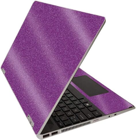 MightySkins Glossy Glitter Skin for HP Pavilion x360 15" (2020) - Solid Baby Blue | Protective, Durable High-Gloss Glitter Finish | Easy to Apply, Remove, and Change Styles | Made in The USA in Kuwait