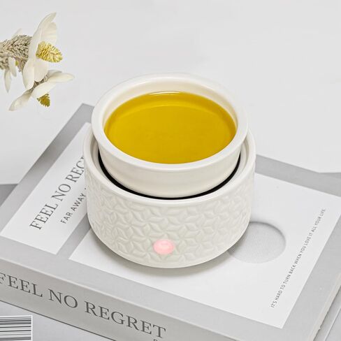 Scented Wax Melt Warmer Electric –Ceramic Candle Wax Melt Warmer, 3-in-1 Wax Melter Burner, Fragrance Warmer for Scented Candles, Wax Tarts, Essential Oils to Freshen Home Office, Gift & Decor in Kuwait