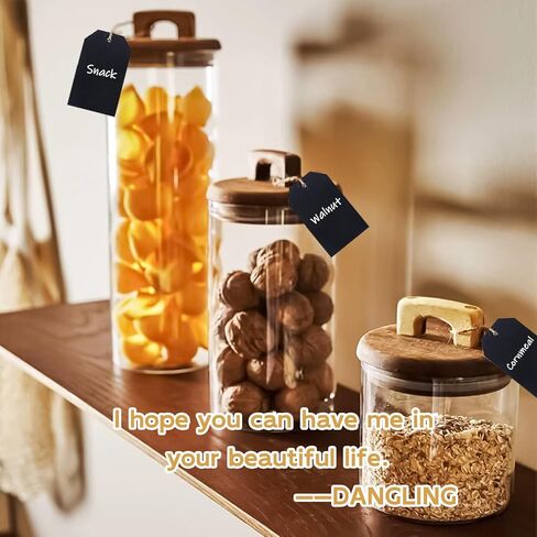 Chalkboard Tags Hanging, Mini Wooden Chalkboard Tags Double Sided Erasable Hanging Board Labels with String Twine, Hanging Chalkboard Labels for Baskets Storage Bins (15 Pack) in Kuwait