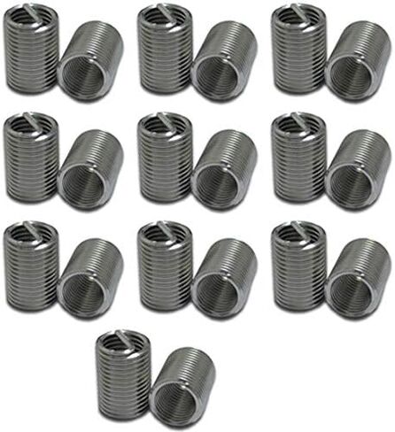 XunLiu 304 Stainless Steel Wire Thread Insert Stripped Thread Rethread Repair (10, M12-1.75X2.0D) in Saudi Arabia