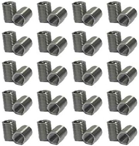 XunLiu 304 Stainless Steel Wire Thread Insert Stripped Thread Rethread Repair (10, M12-1.75X2.0D) in Saudi Arabia