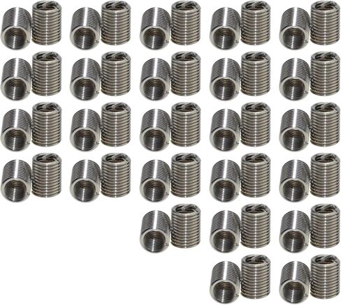 XunLiu 304 Stainless Steel Wire Thread Insert Stripped Thread Rethread Repair (10, M12-1.75X2.0D) in Saudi Arabia