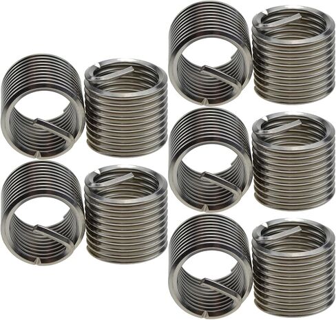 XunLiu 304 Stainless Steel Wire Thread Insert Stripped Thread Rethread Repair (10, M12-1.75X2.0D) in Saudi Arabia