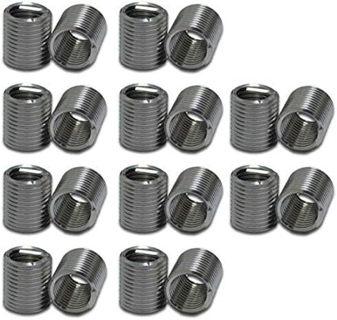 XunLiu 304 Stainless Steel Wire Thread Insert Stripped Thread Rethread Repair (10, M12-1.75X2.0D) in Saudi Arabia