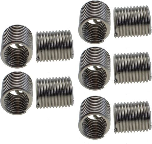 XunLiu 304 Stainless Steel Wire Thread Insert Stripped Thread Rethread Repair (10, M12-1.75X2.0D) in Saudi Arabia