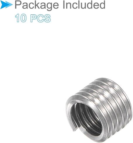 CoCud Wire Thread Inserts, 8-32 UNC 1.5D 4.5mm Length, 304 Stainless Steel Wire Screw Sleeve Insert Helical Type Coiled - (Applications: for Automotive Repairs), 10pieces in Saudi Arabia