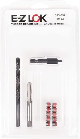 E-Z LOK أداة إصلاح الخيط المعدني وإدراج مترابطة من الفولاذ المقاوم للصدأ جدار رقيق 10-32 × 5/16-24 in Kuwait