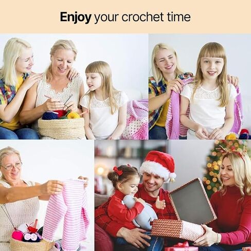 حامل وعاء غزل خشبي من NM Art & Craft - حامل غزل كروشيه أنيق بتصميم حلزوني، فتحتين وإكسسوارات كروشيه - وعاء غزل متين للكروشيه - هدايا كروشيه فريدة من نوعها للكروشيه in Saudi Arabia