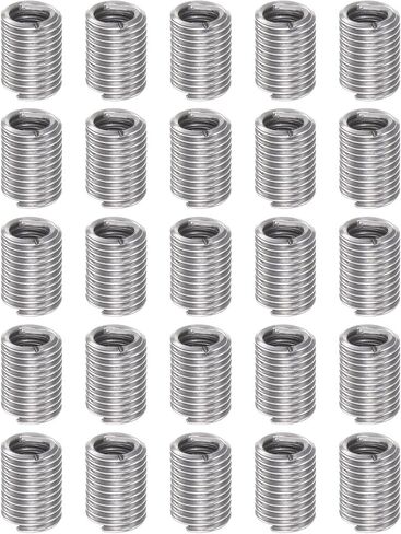 25 قطعة من HARFINGTON إدراجات مترابطة 10-24 UNC 2.0D (11 مم) حلزونية 304 من الفولاذ المقاوم للصدأ ملفوف سلك كم لإصلاح خيط الخشب البلاستيكي in Kuwait