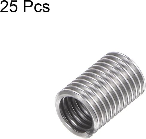 25 قطعة من HARFINGTON إدراجات مترابطة 10-24 UNC 2.0D (11 مم) حلزونية 304 من الفولاذ المقاوم للصدأ ملفوف سلك كم لإصلاح خيط الخشب البلاستيكي in Kuwait