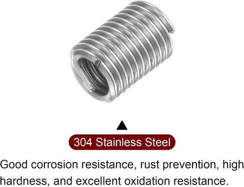 25 قطعة من HARFINGTON إدراجات مترابطة 10-24 UNC 2.0D (11 مم) حلزونية 304 من الفولاذ المقاوم للصدأ ملفوف سلك كم لإصلاح خيط الخشب البلاستيكي in Kuwait