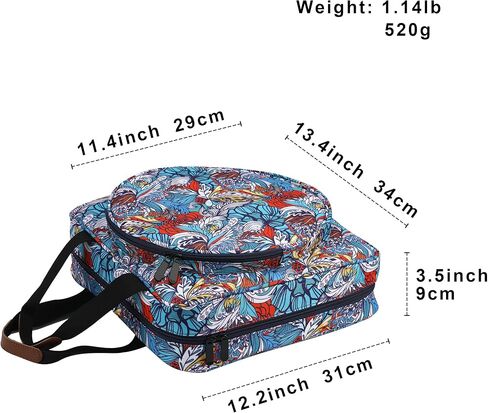 حقيبة تخزين لوازم التطريز متعددة الوظائف، حقيبة تخزين مشروع التطريز ذات سعة كبيرة in Kuwait