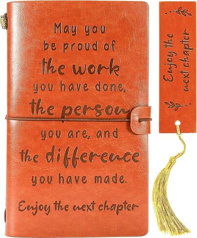 BackURyear Coworker Leaving Gifts for Women Men, Retirement, Farewell, Thank You, Going Away, New Job Gifts for Women Coworker Best Friends Colleague Boss, Leather Journal Notebook in Saudi Arabia