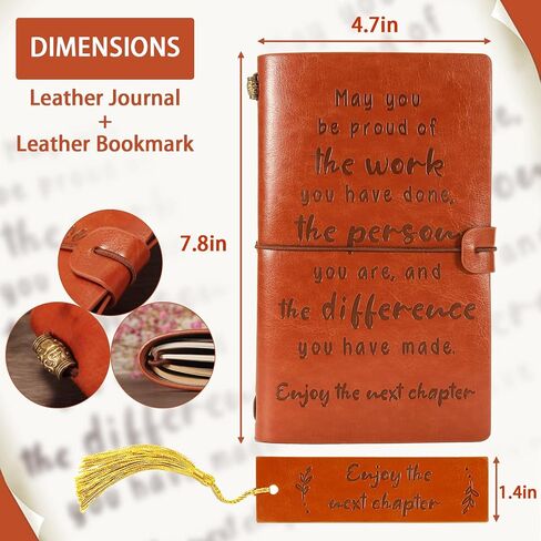 BackURyear Coworker Leaving Gifts for Women Men, Retirement, Farewell, Thank You, Going Away, New Job Gifts for Women Coworker Best Friends Colleague Boss, Leather Journal Notebook in Saudi Arabia