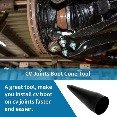 awliye CV Boot Installation Tool, 110mm (4.33 inch) Bottom Diameter CV Boot Expander Cone Tool, CV Boot Spreader Tool for Fitting Universal Stretch CV Boot CV Joint Driveshaft, Black in Kuwait
