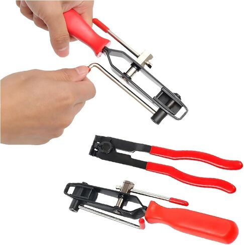 CV Joint Boot Clamp Pliers Set - Hose Band Cut-off Pliers, Automotive Hose Axle Pliers Universal Adjustable CV Ear Clamp Banding Tool Kit, Heavy Duty Vacuum Hose Clamping Repair Tools for Car ATV UTV in Saudi Arabia