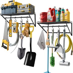 RedCall Heavy-Duty Wall Shelf, 2 Pack Garage Shelf, 23.5" x 12" Large Wall Mounted Shelves for Garage, Laundry Room, Closet, Holds Up to 75 Lbs in Saudi Arabia