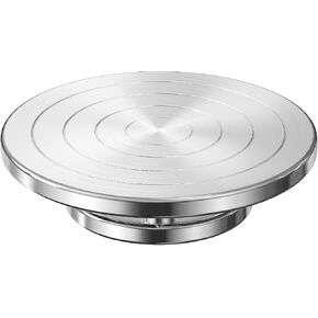 Yncotte 12 Inch Sculpting Wheel, Double-Sided Pottery Turnable Wheel Aluminium Alloy Heavy Duty Metal Banding Wheel with Ball Bearings for Ceramics Model Making Clay Modeling Cake Decor Paint Spraying in Saudi Arabia