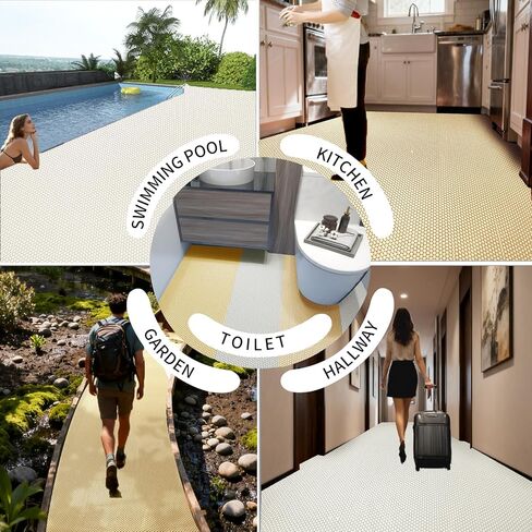 Teemo 1pcs Pool Haps for Deck 3x10ft Dripber Dripber Matting Non Slip Driplage Floor Mats Pool Bather Bathering Mat anti slip deck for ourdoor oundoors outs (black) in Kuwait