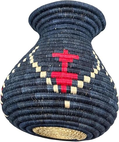 سلة سيزال منسوجة يدويًا مزهرية سلة زخرفية مصنوعة يدويًا مزهرية زهرة ديكور المنزل مركزية زين تصاميم الفنون والحرف (طور طبيعية) in Kuwait