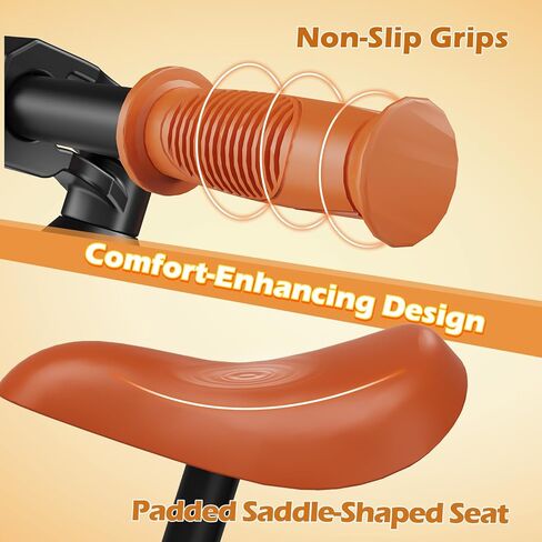 دراجة توازن 14 بوصة للأطفال من 3 إلى 7 سنوات ، ودراجة أطفال خفيفة الوزن مع مقعد قابل للتعديل ، ودفع دراجة مع إطارات مطاطية الهواء هدية عيد ميلاد ركوب ، أسود in Kuwait