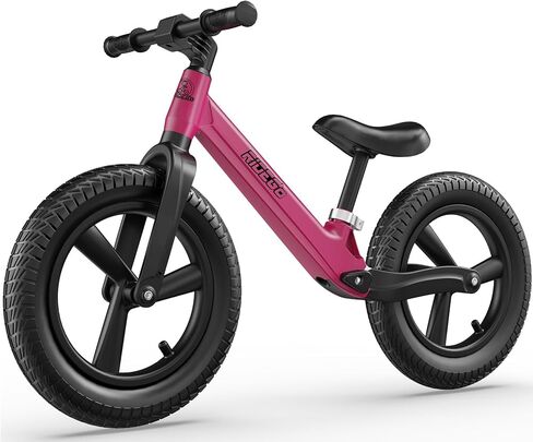 Ridego 14 Inch Balance Bike for Kids 3-7 Year Old,Lightweight Kids Bike with Adjustable Seat, Push Bicycle with Air Rubber Tires，Ride-on Toys Birthday Gift,Black in Kuwait