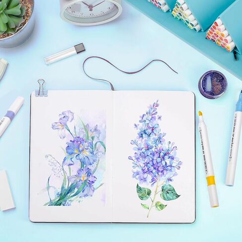 [2025 Upgraded] Alcohol Markers, 120 Colors Premium Hexagonal Markers Set Gift Box for Kids, Students, Adults, Artists in Coloring & Drawing(Fine &Broad) in Kuwait