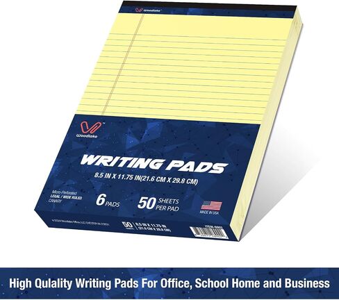 PAD PAD PAD 8.5 × 11 ، دفتر ملاحظات ورق الرسم البياني ، ورق الشبكة الرباعي 4 × 4 ، 50 ورقة لكل لوحة ، 6 حزمة ، ورقة بيانية صغرى من أجل هندسة الرياضيات ، مصنوعة في الولايات المتحدة الأمريكية in Kuwait