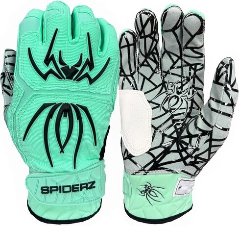 Spiderz Hybrid Baseball/Softball Bloves ، Black/Pink in Kuwait
