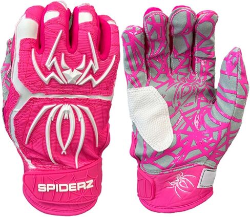 Spiderz Hybrid Baseball/Softball Bloves ، Black/Pink in Kuwait