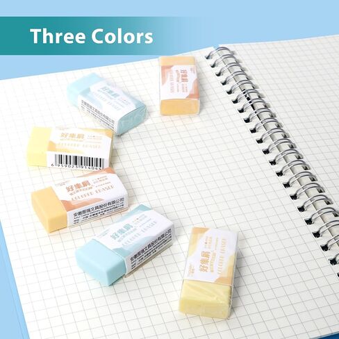 20 Pack Gradient Erasers,Teardrop Shape Pencil Eraser for Kids,Ideal for Art, Writing,School & Office in Kuwait