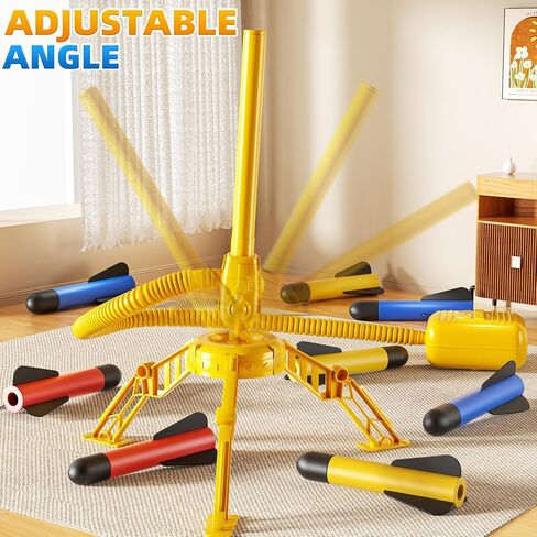 Rocket Toy Car Launcher, 2 Race Car and 6 Foam Rockets, Outdoor Outside Backyard Toys for Boys & Girls, Birthday Gift Toys for Kids Boys Girls Age 3 4 5 6 7 8 Years Old in Saudi Arabia