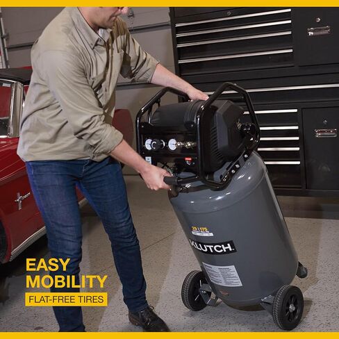 Klutch 60-Gallon Single-Stage Vertical Air Compressor, 3.7 HP, 230 Volts in Saudi Arabia