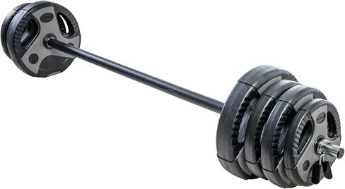 مجموعة الوزن القابلة للتعديل في الولايات المتحدة مع 55 بوصة الحديد ، الدمبل ، ومقبض kettlebell - معدات ممارسة متعددة الاستخدامات للتدريبات الصالة الرياضية المنزلية in Kuwait