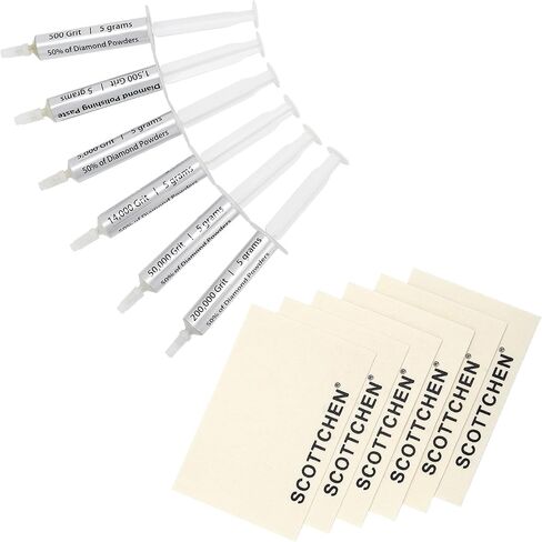 Scottchen 4PCS من الصوف من أجل التلميع والتلميع ولفائف ، 6 "× 4" × 1.55 ملم ، مثالية للمجوهرات والمجوهرات والزجاج والمعادن. in Kuwait