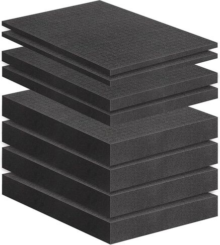 6Pcs Pick and Pluck Foam Large Size Apart Foam Insert Pre-Cubed Pick Padding Polyethylene Sheets for Crafts Toolboxes Storage Drawer 15.74 * 11.82 IN in Kuwait