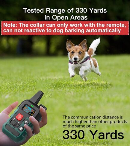 Citronella Dog Training Collar with Remote, 4 Modes Beep/Vibration/Spray/Spray Enhancement, Humane Safe Rechargeable Dog Bark Collar, IPX7 Waterproof Spray Collar, Range 300m 【Only Work with Remote】 in Kuwait