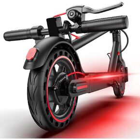 Electric Scooter for Adults, Foldable E-Scooter with Dual Suspension & Front/Rear Turn Signal Lights, 650W Motor, 36V 18AH Battery, Up to 25 Miles Range & 22 MPH, 10" Large Honeycomb Solid Tires in Saudi Arabia