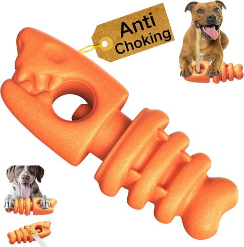 Pet Bully Stick Holder for Safe Chewing, Prevents Choking, Adjustable for Dogs, Easy to Use, Durable Food-Grade Material, Keeps Dogs Happy & Busy Brown in Saudi Arabia
