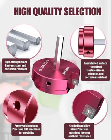 4 Pcs PVC Pipe Reamer Kit with 1 inch, 1-1/4 inch, 1-1/2 inch, 2 inch, Pipe Fitting Reamer for Standard 1/2" Drills, PVC Fitting Saver for SCH40 in Saudi Arabia
