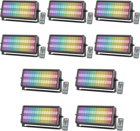 180W LED LED LIGH LIGHT ، دعم ضوء غسالة الجدار 4/11/165CH DMX ، RDM ، التحكم الصوتي النشط في اللون المتغير VLOOT DJ Lights Bar للحفلات حفل زفاف كنيسة Disco Club Indoor (2) in Kuwait