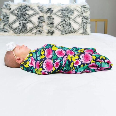 Tiny Twinkle Kaffle Swaddle Blanket - Ink Strokes - Soft and Silky Baby Blanket to wrap Newborns, Large 47 x 47 Size in Saudi Arabia