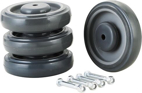 MAOPINER 5 "طقم استبدال Caster Caster Heavy Duty ، 4 عجلات STEM STEM للتسوق ، عربات Dolly & Furniture (الأزرق) in Kuwait
