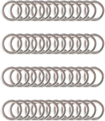 M10x14mm Steel Shim Set 48pcs - غسالات دقة كبيرة القطر 0.1/0.2/0.3/0.5 مم للتباعد العمود ، معدات ثقيلة ، متوافقة مع مسامير مترية M10 in Kuwait