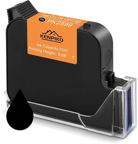 Handheld Printer, 2025 Upgrade 1 Inch Print Height Handheld Inkjet Printer with 72ML Quick-Drying Ink Cartridge,Portable Inkjet Printers Gun with 4.3" Touch Screen for Barcode, Logo, Date in Kuwait