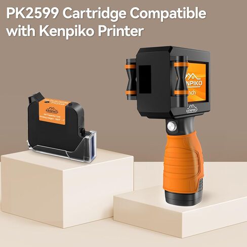 Handheld Printer, 2025 Upgrade 1 Inch Print Height Handheld Inkjet Printer with 72ML Quick-Drying Ink Cartridge,Portable Inkjet Printers Gun with 4.3" Touch Screen for Barcode, Logo, Date in Kuwait