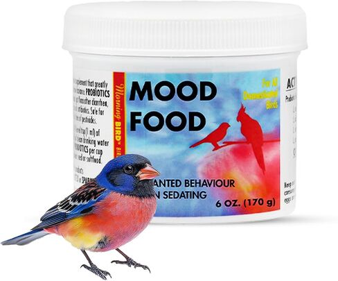 Morning Bird Mood Food (Avian Calming Formula), Non-Sedating Anxiety & Stress Relief Powder for Nervous Birds or Unwanted Behaviors, 1 oz in Saudi Arabia